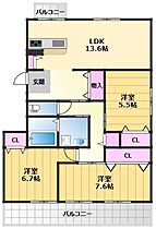 府中団地1棟  ｜ 大阪府和泉市府中町4丁目18-1（賃貸マンション3LDK・2階・79.52㎡） その2