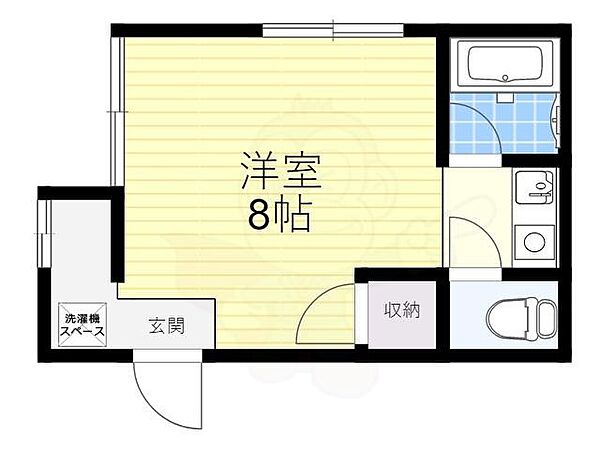 シャガール ｜京都府京都市伏見区深草北新町(賃貸マンション1K・2階・24.00㎡)の写真 その2