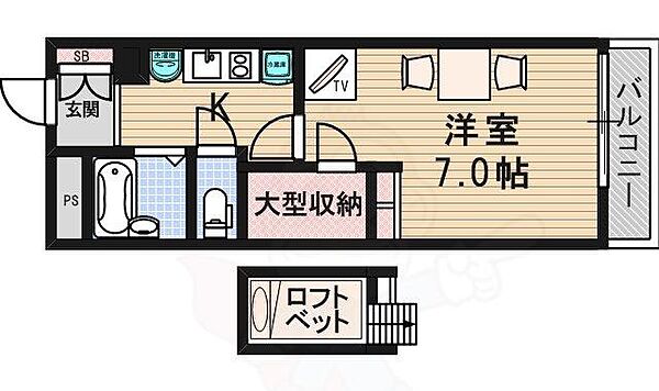 レオパレスグリーングラス1 ｜京都府京都市伏見区石田大山町(賃貸マンション1K・2階・20.81㎡)の写真 その2