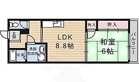 レジデンス菱屋  ｜ 京都府京都市伏見区深草直違橋片町（賃貸マンション1LDK・3階・42.77㎡） その2