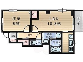 ヴィラ花水木  ｜ 京都府京都市伏見区深草大亀谷万帖敷町（賃貸アパート1LDK・1階・41.23㎡） その2