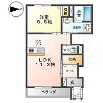 京都府城陽市奈島十六（賃貸アパート1LDK・1階・41.96㎡） その2