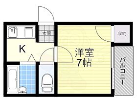 ロッキー  ｜ 京都府京都市伏見区竹田向代町川町（賃貸マンション1K・3階・23.00㎡） その2