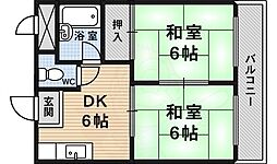 パレス稲荷 2階/-