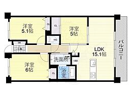 パデシオン十条 4階/-