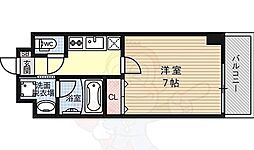 アスヴェル京都東寺前2 1Kの間取図画像