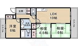 ドルミ高矢 3LDKの間取図画像