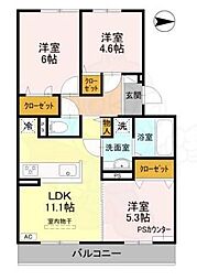 サウス・レジデンス 菱川 2階/-