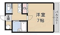 エステーラ 1Kの間取図画像