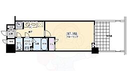 アスヴェル京都東寺前 1Kの間取図画像