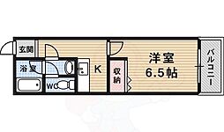 SoleilAsahi 1Kの間取図画像