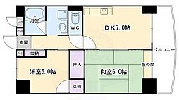 セレクテ西大路 2DKの間取図画像