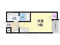 KYOTOHOUSE東寺 ワンルームの間取図画像