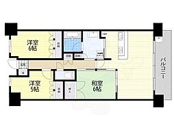 京都桂川つむぎの街マークスクエア 2SLDKの間取図画像