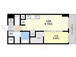 メゾン1番館 1LDKの間取図画像