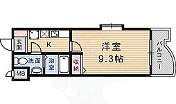 メゾンポジティブ 1Kの間取図画像