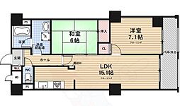 パインフィールド吉祥院 2LDKの間取図画像
