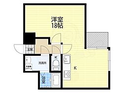 鳥羽エクセレント ワンルームの間取図画像