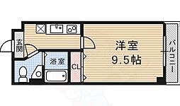 ルーミネス二番館 1Kの間取図画像