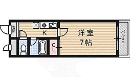 Riseup 1Kの間取図画像