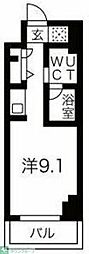 スパシエ東神奈川 ワンルームの間取図画像