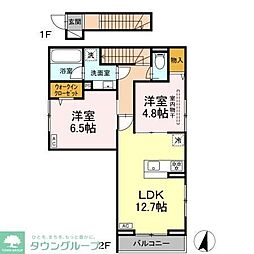 KOMFORTA 2LDKの間取図画像