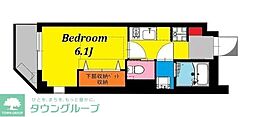 b'CASALazoSaiwai 1Kの間取図画像