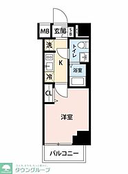 ラフィスタ川崎4 1Kの間取図画像