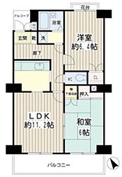 サニーテラス西寺尾 2LDKの間取図画像