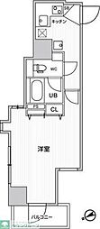GRACIAPLACE川崎駅前 1Kの間取図画像