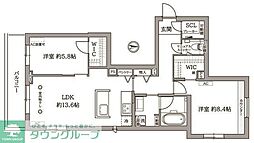 シグネチャー07 2LDKの間取図画像
