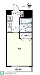 メゾンミール川崎大師 1Kの間取図画像