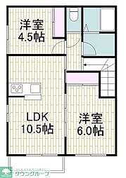 ベストプレイスII 2LDKの間取図画像