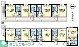 ユナイト末吉ファンタジーワールド ワンルームの間取図画像