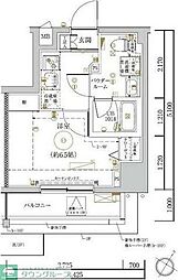 LUMEEDKAWASAKI 1Kの間取図画像