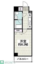 SHOKENレジデンス横浜生麦2 1Kの間取図画像