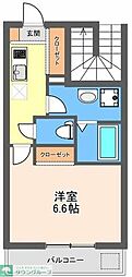 プレシャス生麦 1Kの間取図画像