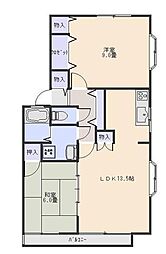 JR東北本線 東大宮駅 徒歩12分の賃貸アパート 1階2LDKの間取り