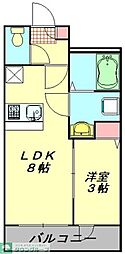 仮称)東大宮新築 1LDKの間取図画像