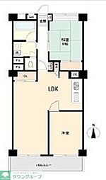 東海浦和マンション 2LDKの間取図画像