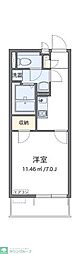 クレイノデュランタ 1Kの間取図画像