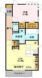 ハイムラフォーレ3 1LDKの間取図画像