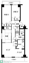 シティパーク桜丘 3LDKの間取図画像
