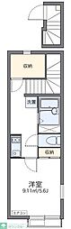 レオネクストはなみずき 1Kの間取図画像