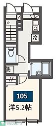 MELDIA岩槻 1Kの間取図画像