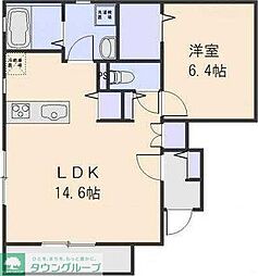 プリモ 1LDKの間取図画像