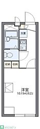 レオパレスリヴェール 1Kの間取図画像