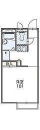 レオパレス栗橋 1Kの間取図画像