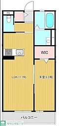 さいたま市北区今羽町マンション 1LDKの間取図画像