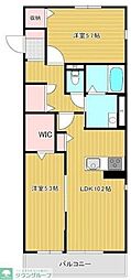さいたま市北区今羽町マンション 2LDKの間取図画像